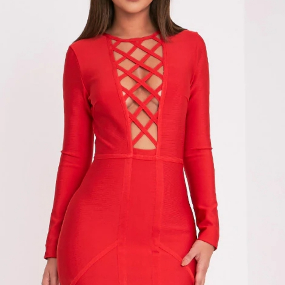 Pretty Little Thing bodycon dress - size 2